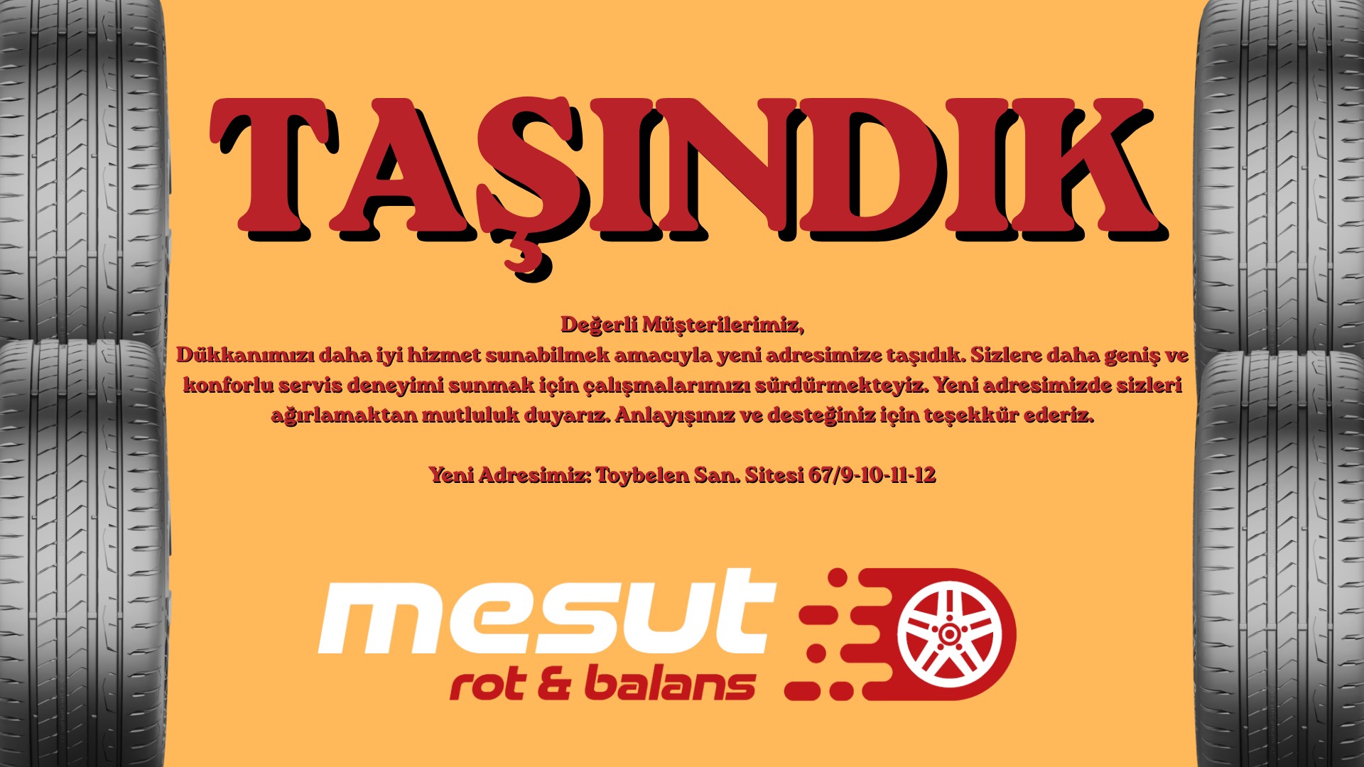 taşındık