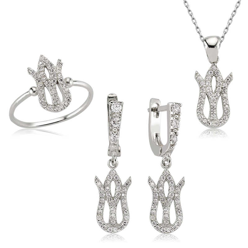 Gümüş Lale Bayan Set — Nes Altın