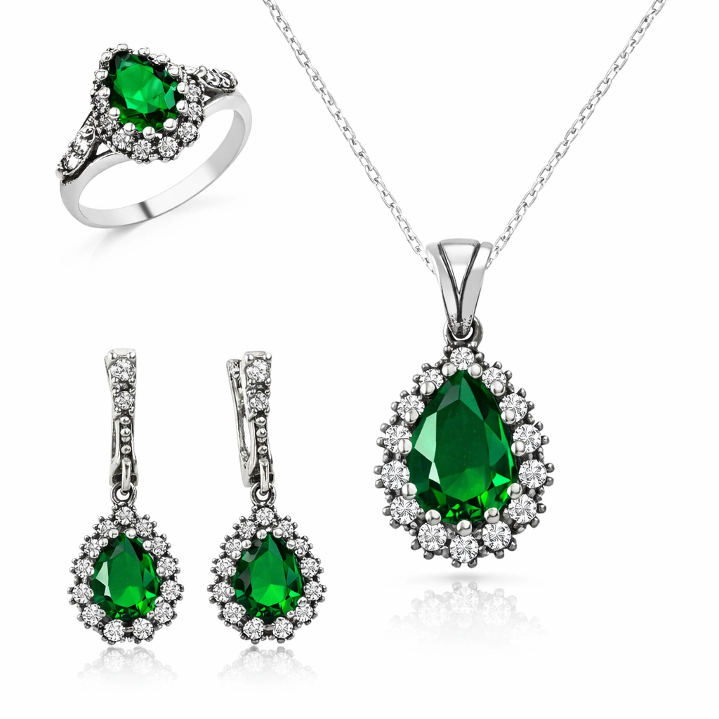 Gümüş Hürrem Sultan Bayan Set — Nes Altın