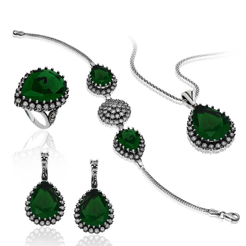 Gümüş Hürrem Sultan Bayan Set — Nes Altın