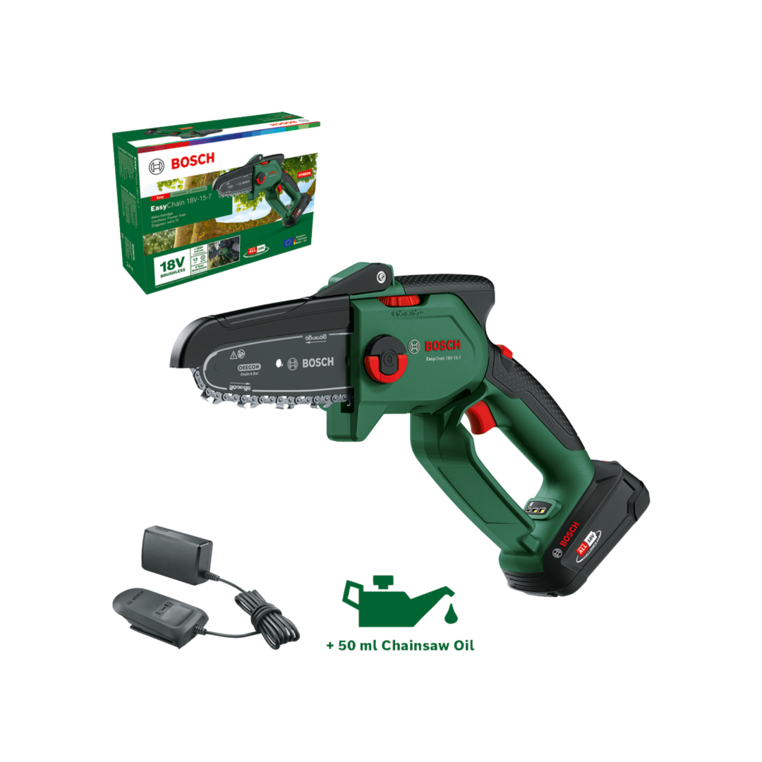 Bosch EasyChain 18V-15-7 Tek Akülü 2.5 Ah Zincirli Budama Makinesi — görsel 2