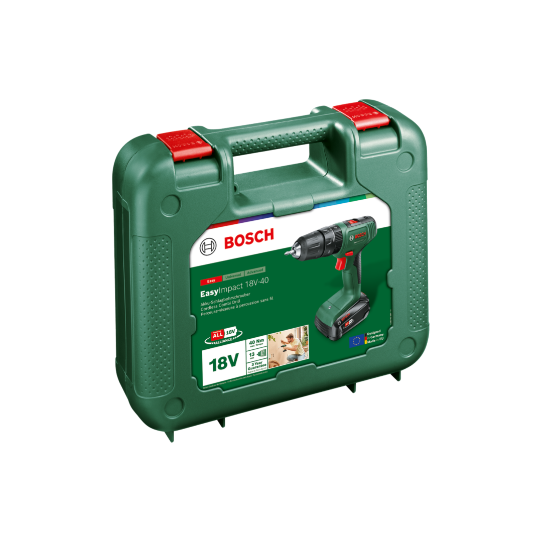 Bosch Easyimpact 18V-40 Çift Akülü 2 Ah Darbeli Vidalama Makinesi — görsel 2