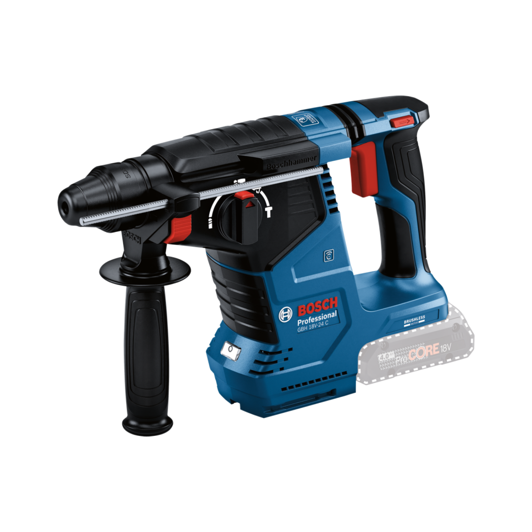 Bosch GSB 18V-65 + GWS 18V-11 + GBH 18V-24C 3 Akülü 5 Ah Elektrikli El Aletleri Seti — görsel 2