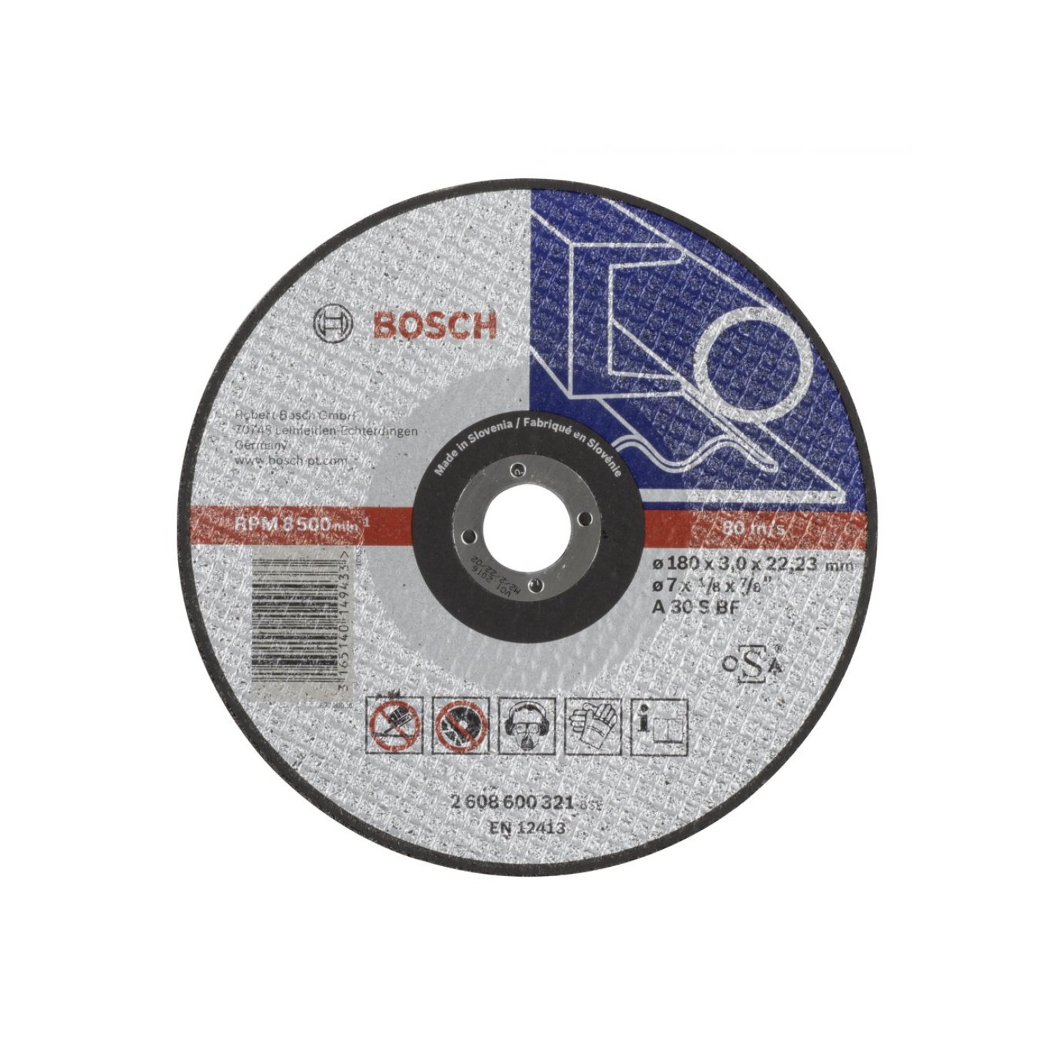 Bosch - 180*3,0 mm Expert Serisi Düz Metal Kesme Diski (Taş)