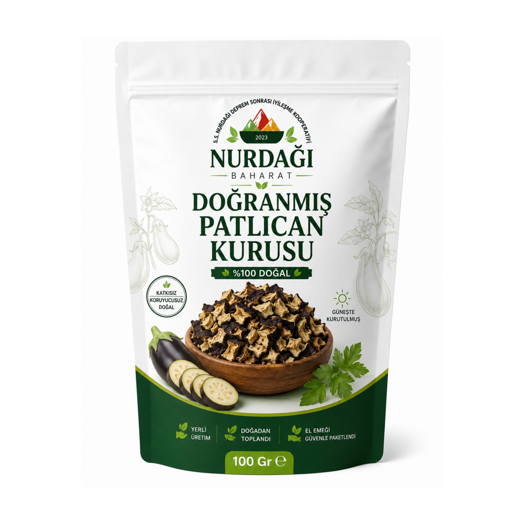 Doğranmış Patlıcan Kurusu 100 Gr