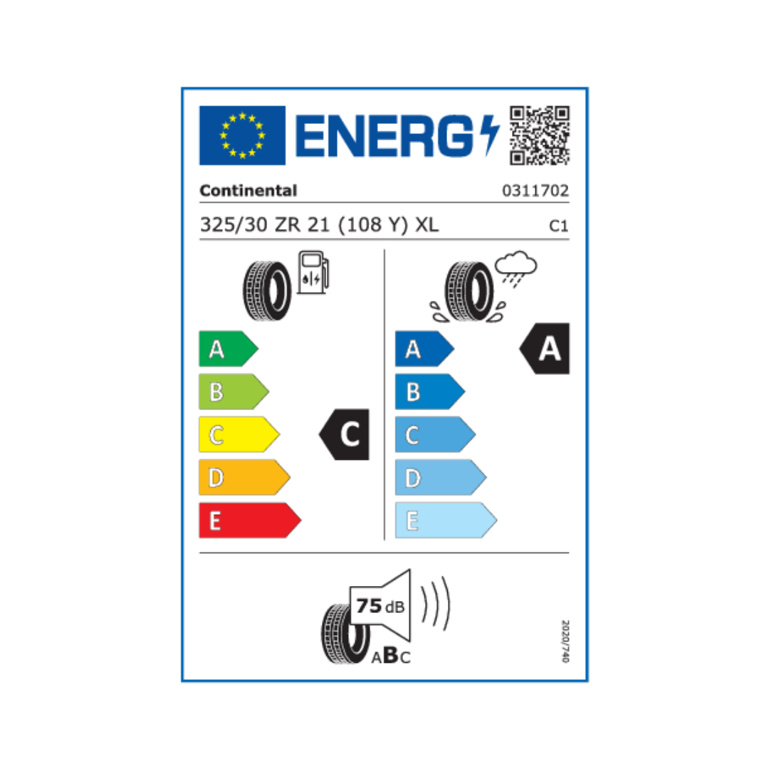 325/30ZR21 (108Y) XL FR SportContact 7 ND0 (DOT:01/25)