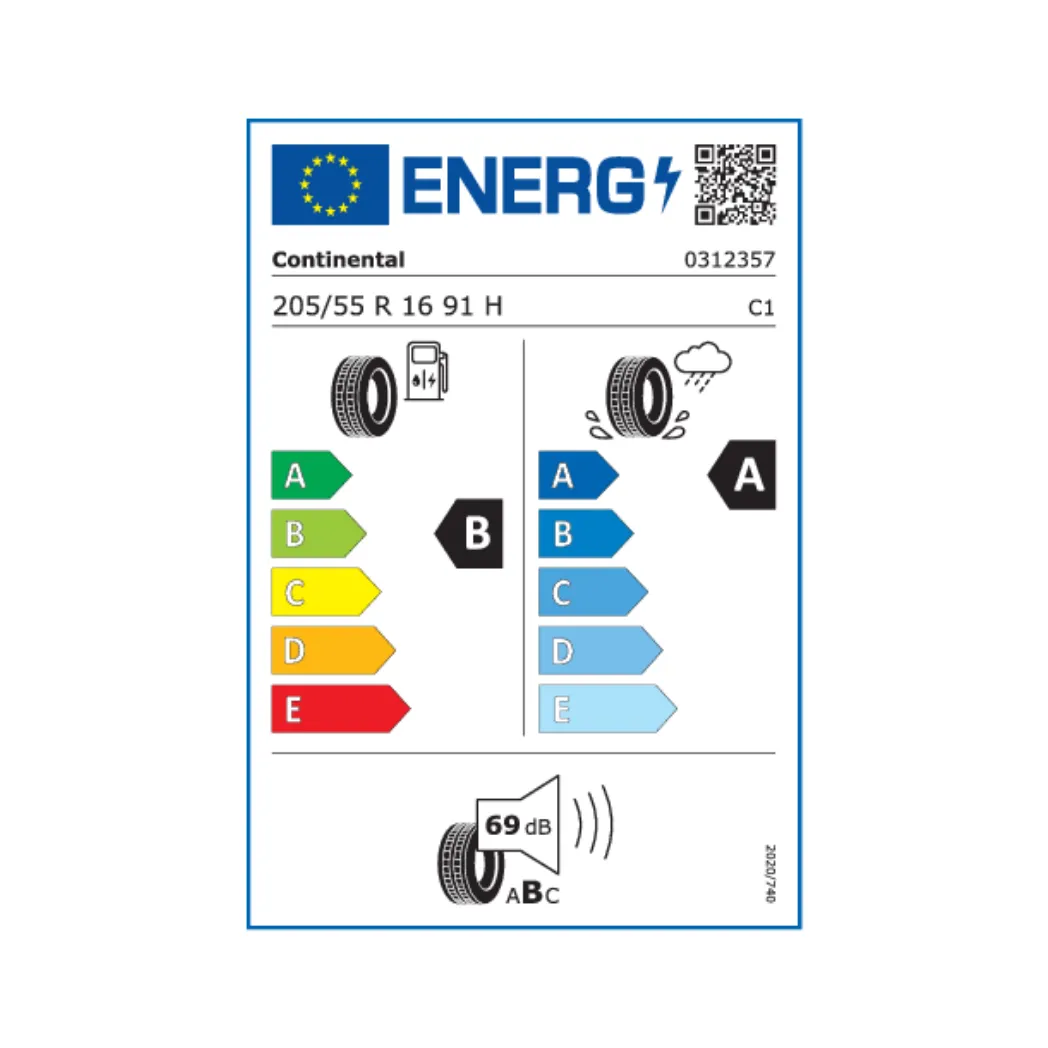 205/55R16 91H FR UltraContact DOT:13/25