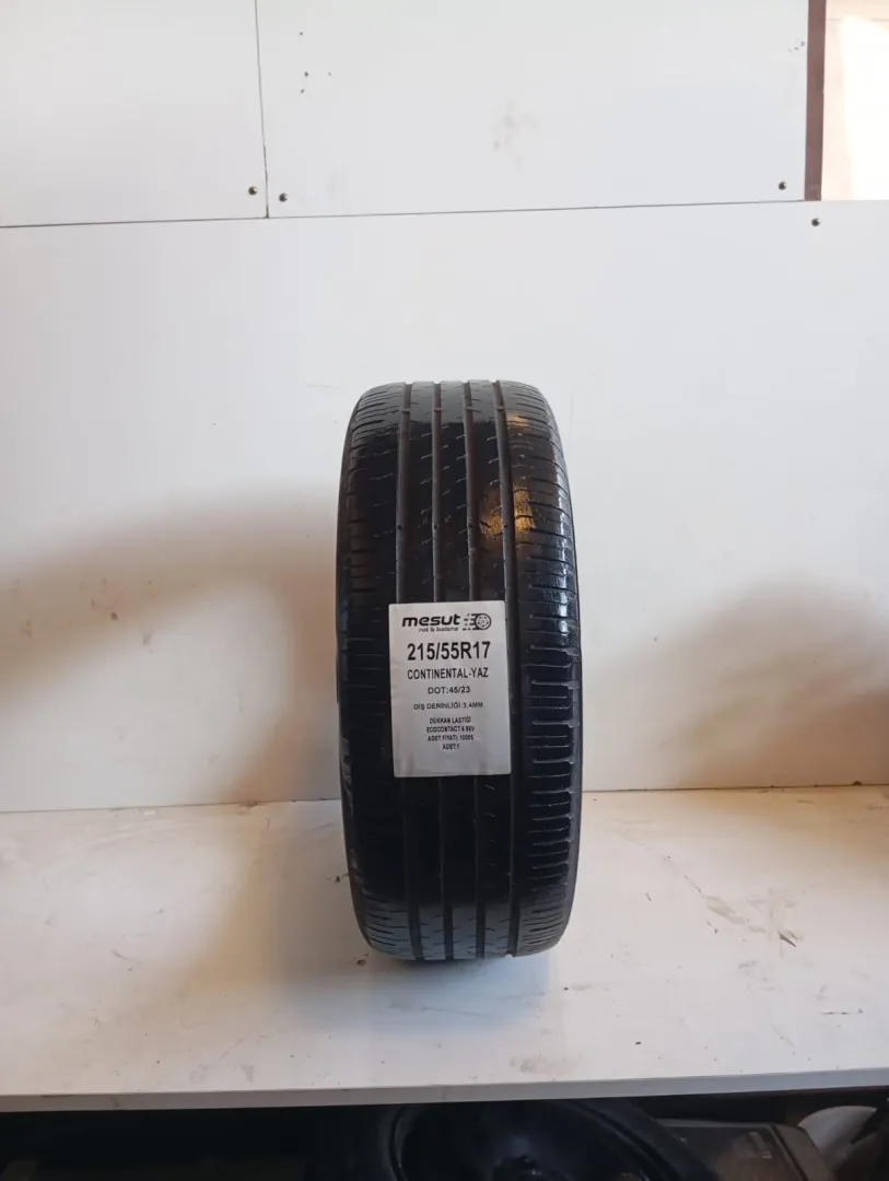 215/55R17  CONTİNENTAL ECOCONTACT 6 98 V ÇIKMA YAZ LASTİĞİ