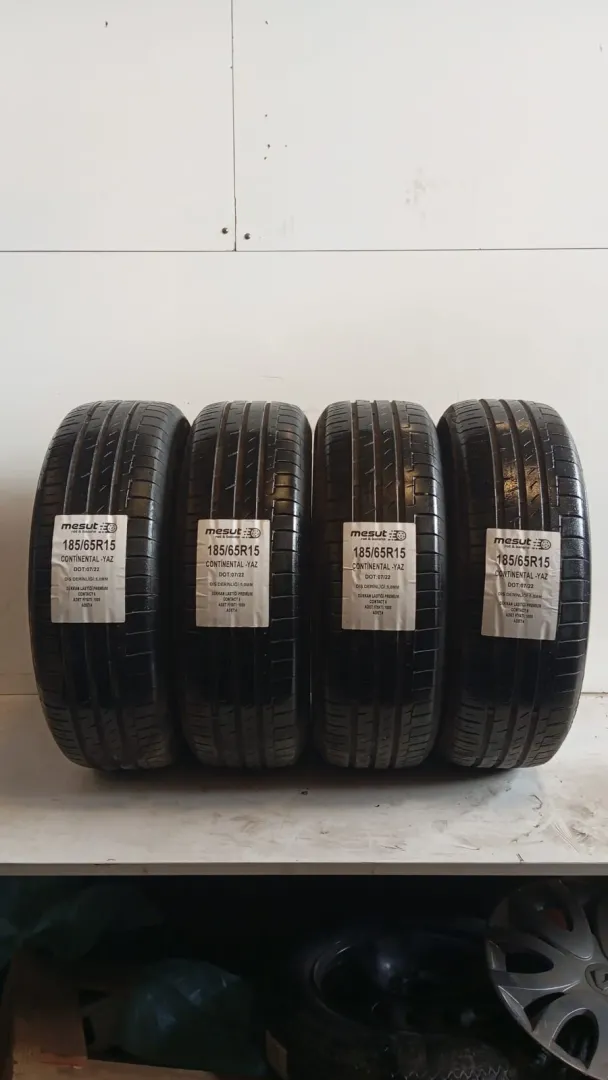 185/65R15  CONTİNENTAL PREMİUM CONTACT 6 ÇIKMA YAZLIK LASTİK