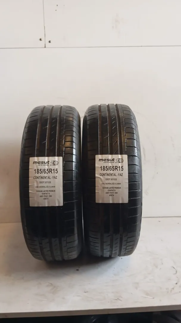 185/65R15  CONTİNENTAL PREMİUM CONTACT 6 ÇIKMA YAZLIK LASTİK