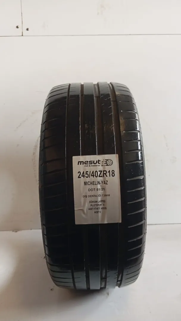 245/40ZR18  MİCHRLİN PİLOT SPORT 4 ÇIKMA YAZ LASTİĞİ