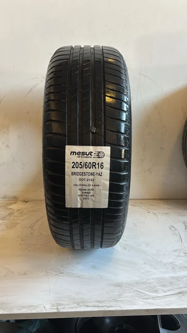 205/60R16  BRİDGESTONE TURANZA ÇIKMA YAZ LASTİĞİ
