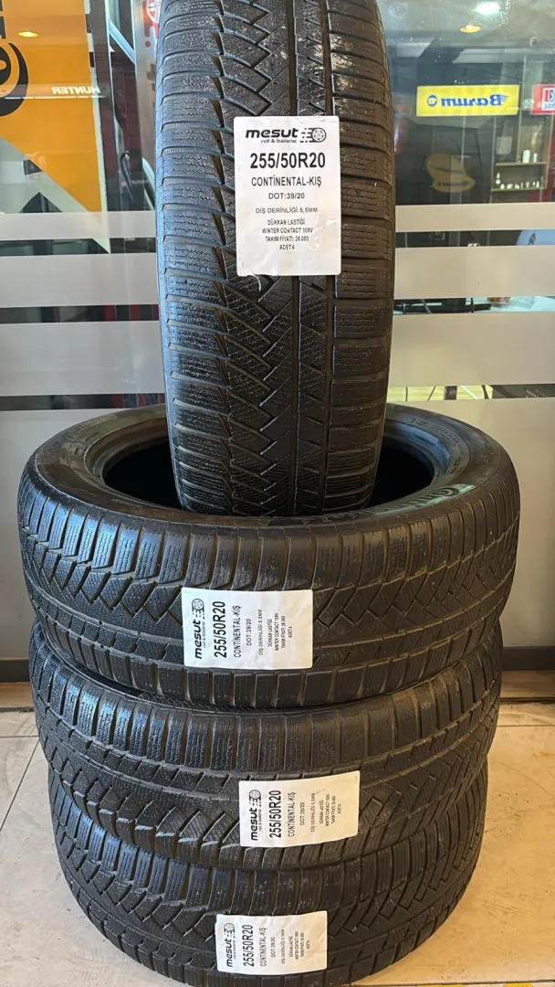 255/50R20  CONTİNENTAL WİNTER CONTACT 109 V ÇIKMA KIŞ LASTİĞİ