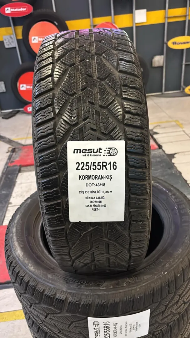 225/55R16  KORMORAN SNOW 95H ÇIKMA KIŞ LASTİĞİ