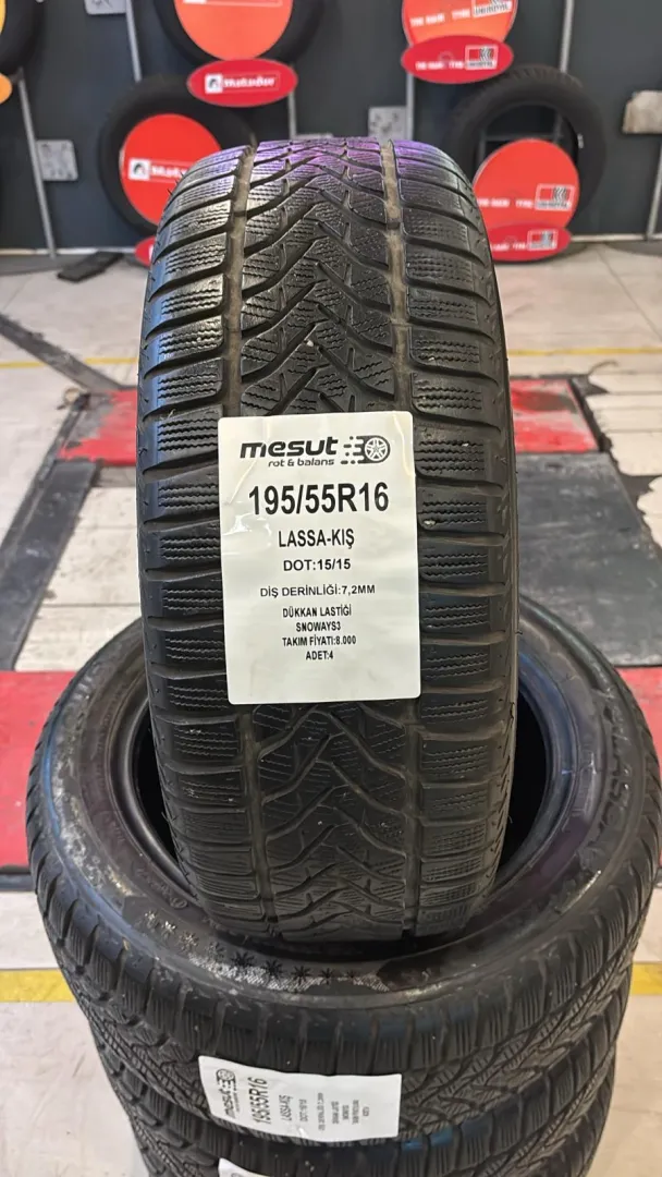 195/55R16  LASSA SNOWAYS 3 ÇIKMA KIŞ LASTİĞİ