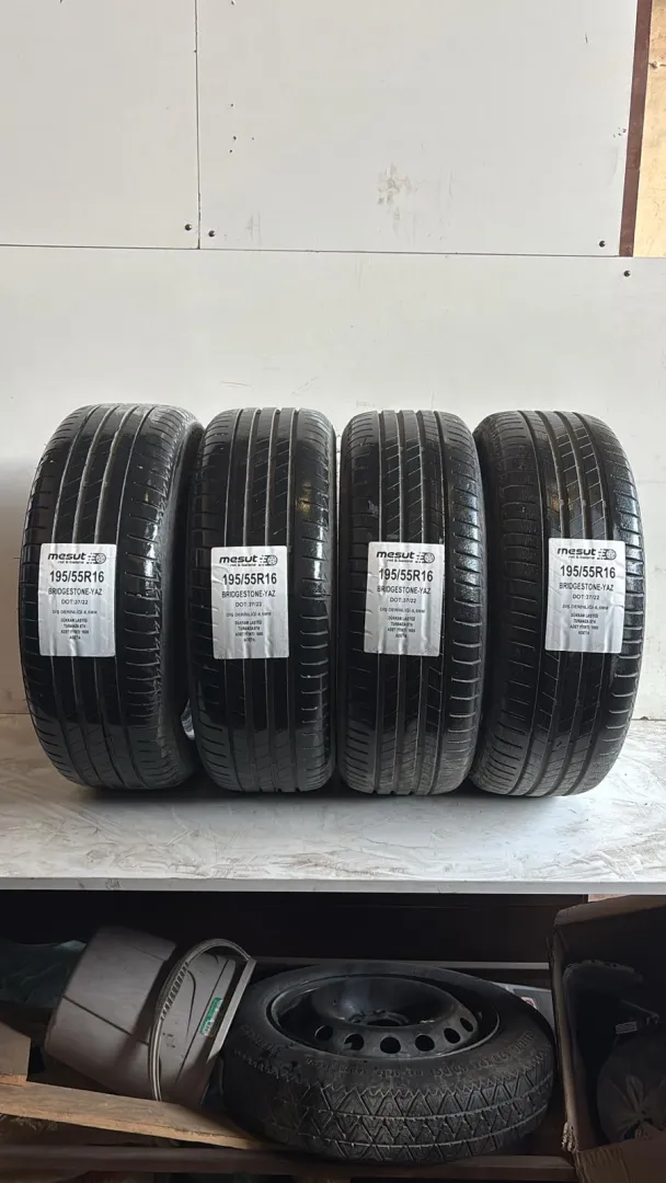 195/55R16 BRİDGESTONE TURANZA 87H ÇIKMA YAZ LASTİĞİ 