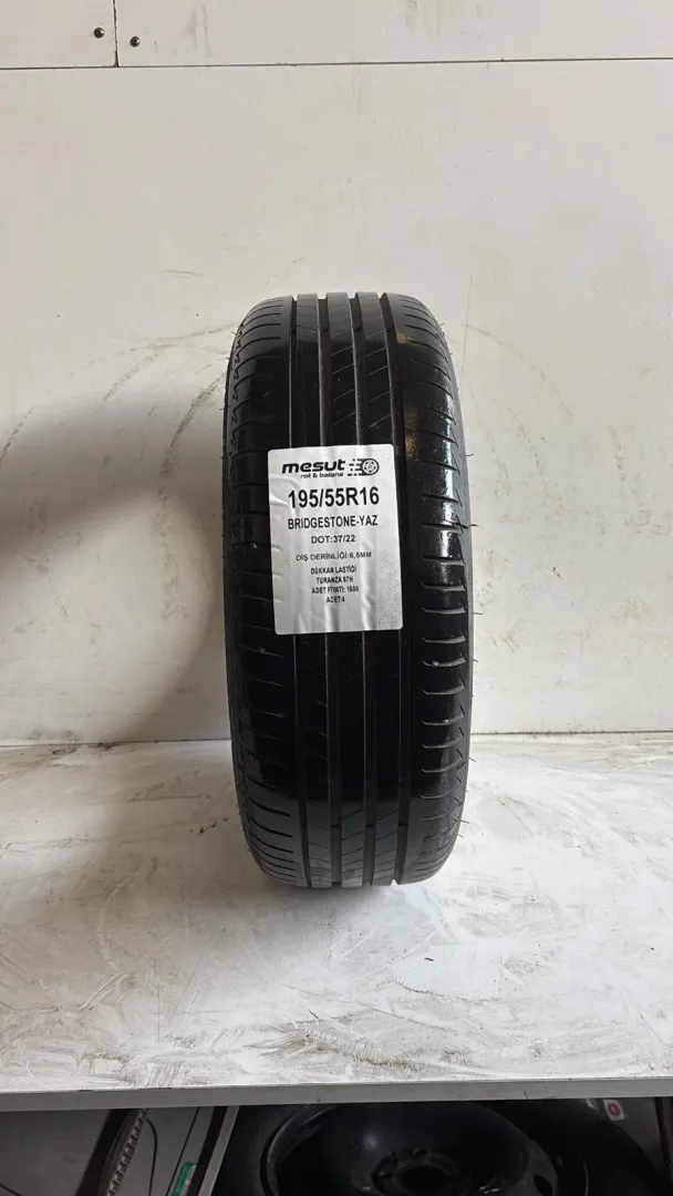 195/55R16 BRİDGESTONE TURANZA 87H ÇIKMA YAZ LASTİĞİ 