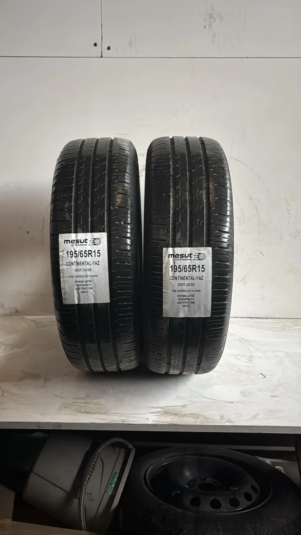195/65R15 CONTİNENTAL ECOCONTACT6 ÇIKMA YAZ LASTİĞİ 