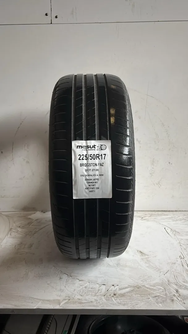 225/50R17 BRIDGESTONE TURANZA 98Y RFT ÇIKMA YAZ LASTİĞİ