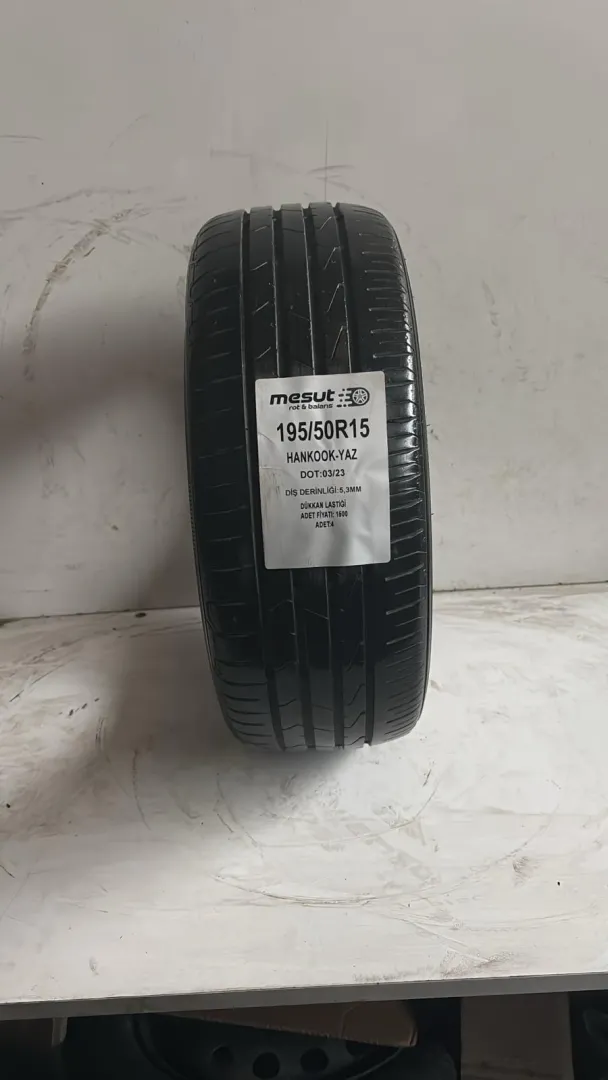 195/50R15  HANKOOK ÇIKMA YAZ LASTİĞİ