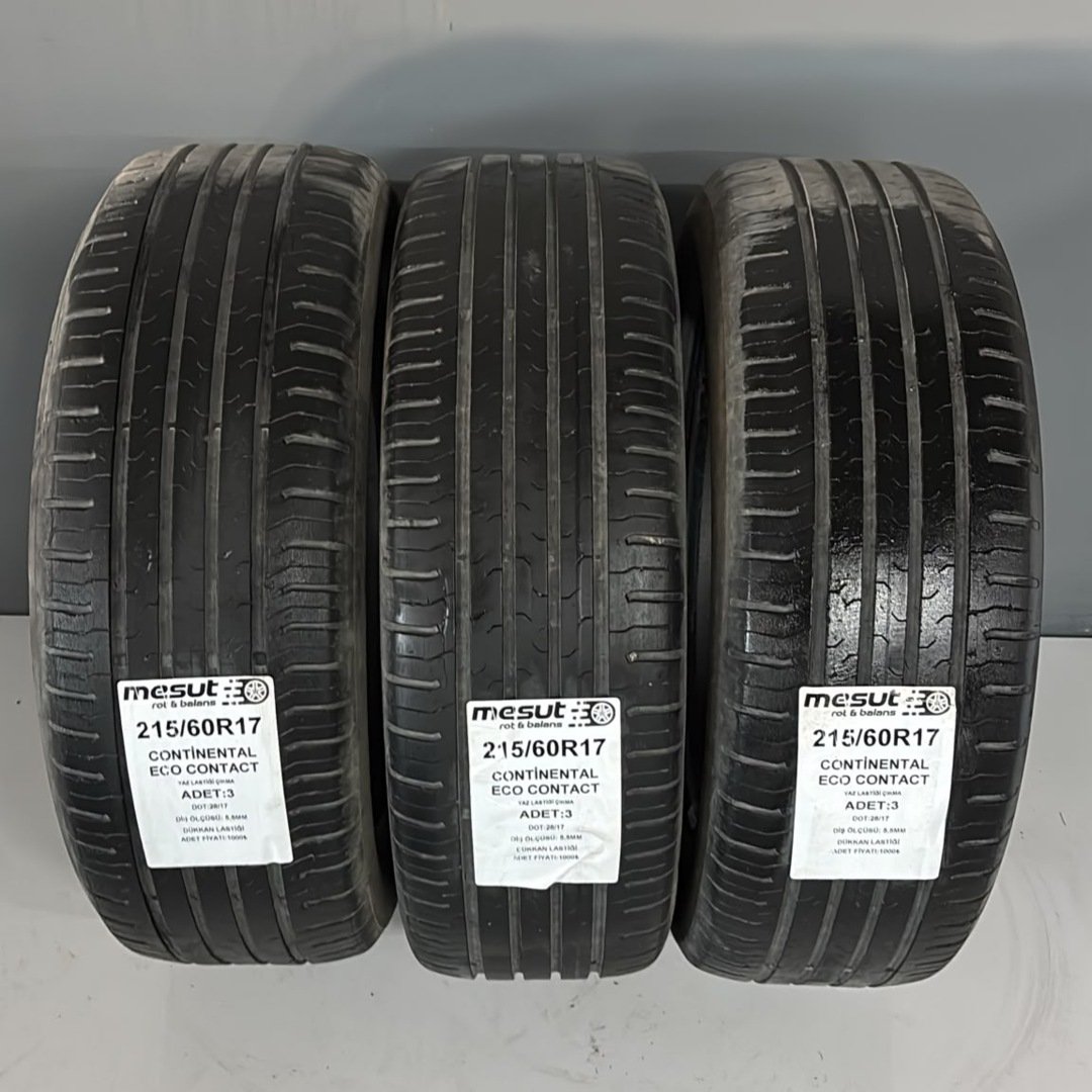 215/60R17 CONTİNENTAL ECOCONTACT ÇIKMA YAZ LASTİĞİ — görsel 3