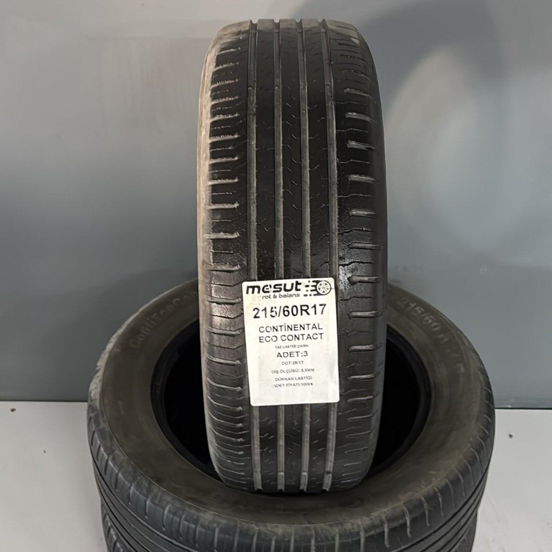 215/60R17 CONTİNENTAL ECOCONTACT ÇIKMA YAZ LASTİĞİ — görsel 2
