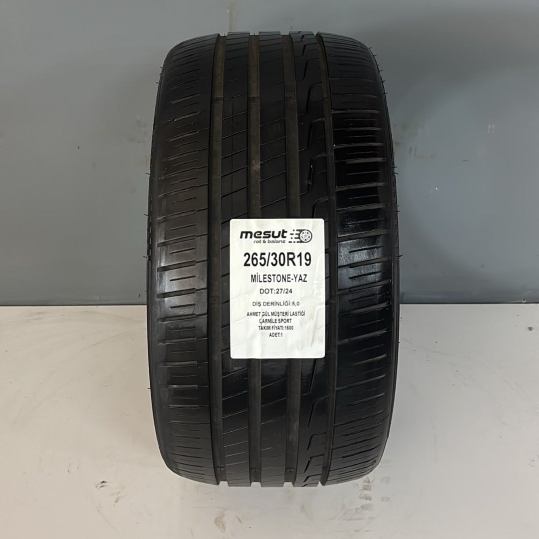 265/30R19 MİLESTONE CARMİLESPORT ÇIKMA YAZ LASTİĞİ — görsel 3