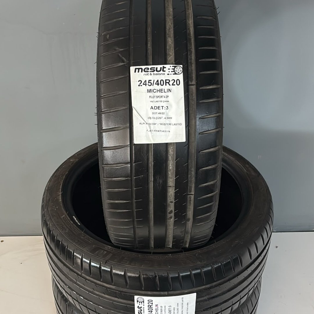 245/40R20 MICHELİN PİLOT SPORT 4 ZP ÇIKMA YAZ LASTİĞİ