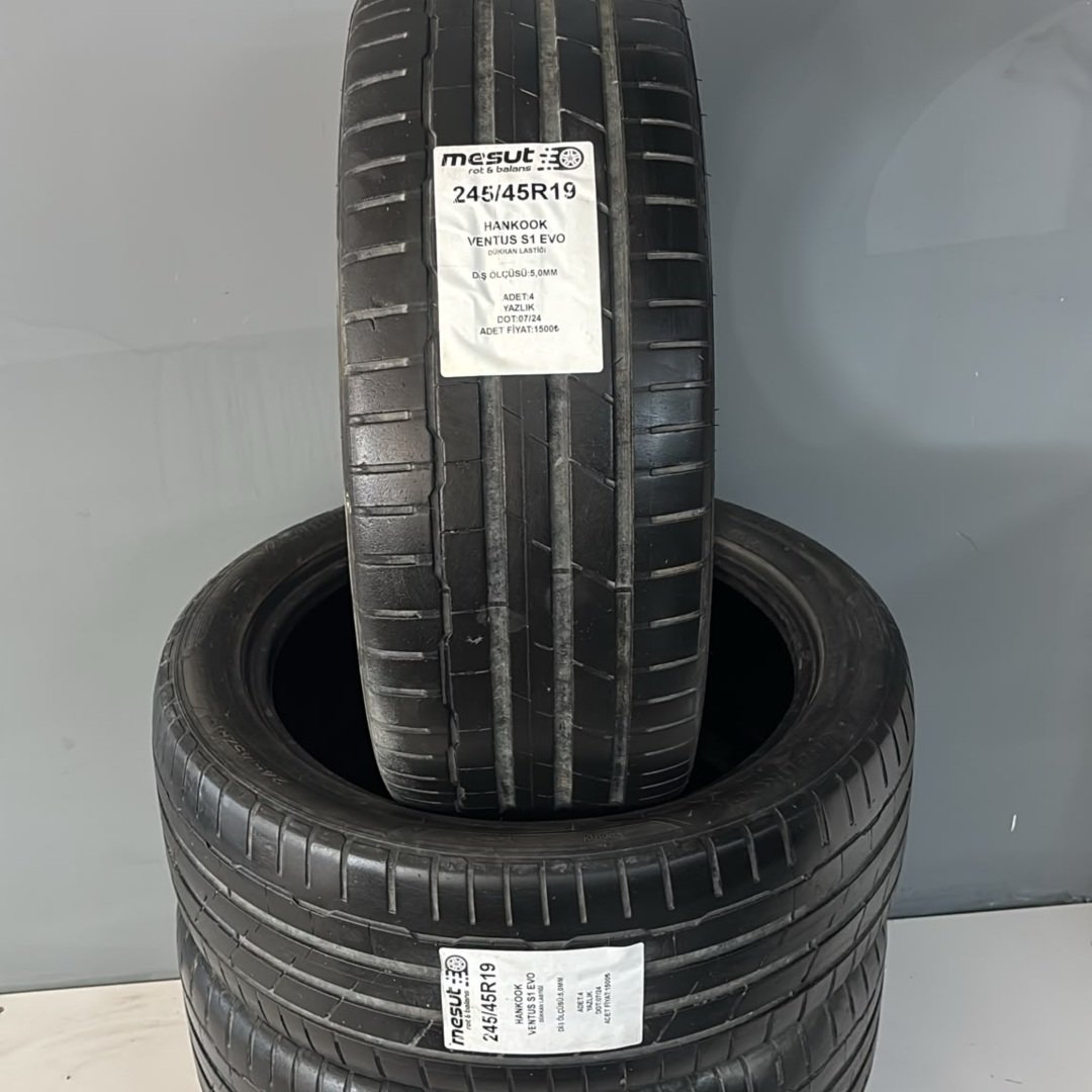 245/45R19 HANKOOK VENTUS S1 EVO ÇIKMA YAZ LASTİĞİ