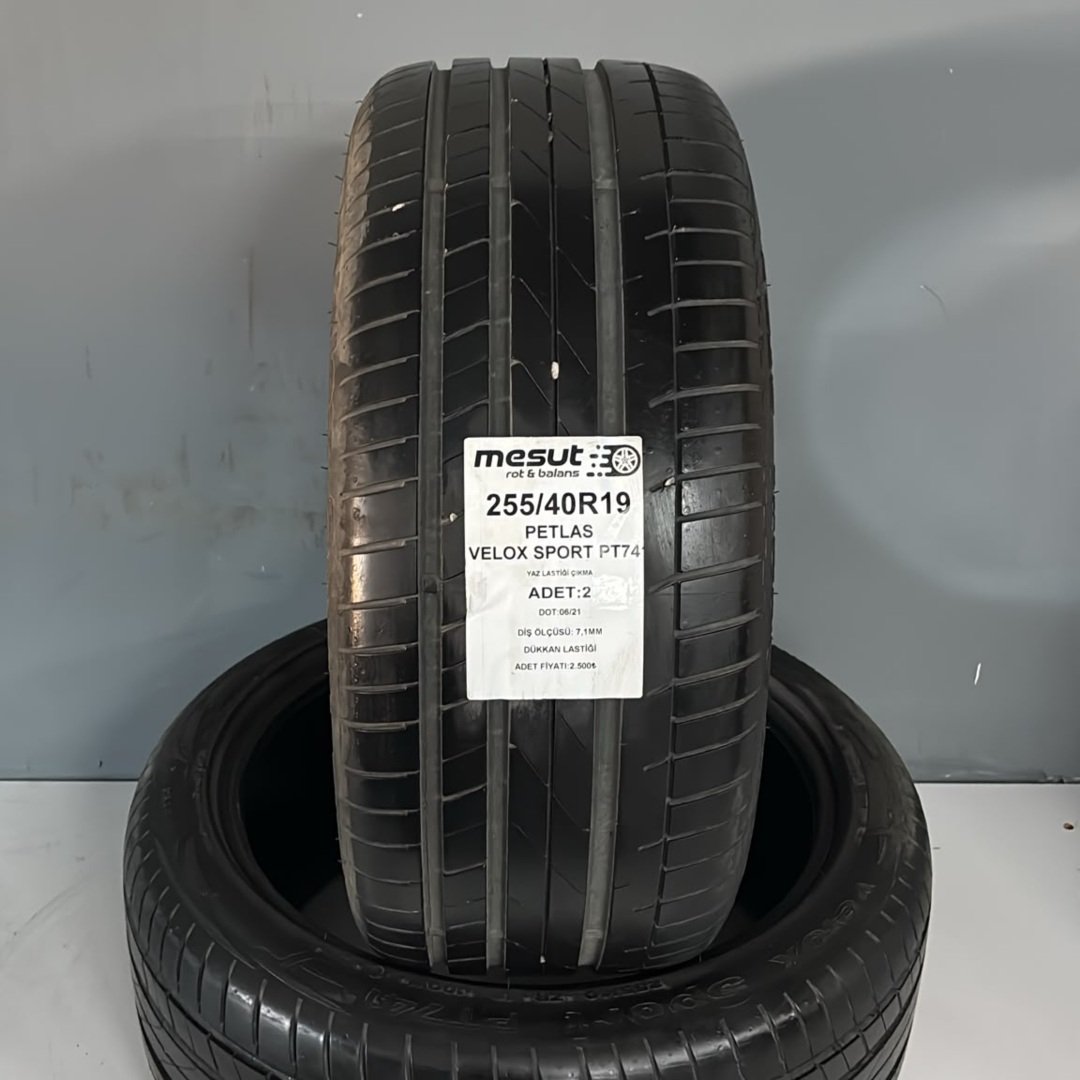 255/40R19 PETLAS VELOX SPORT ÇIKMA YAZ LASTİĞİ