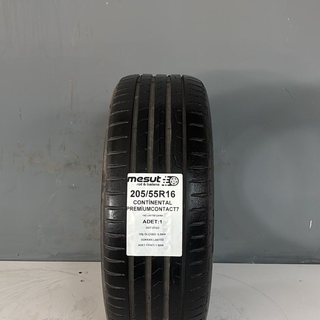 205/55R16 CONTİNENTAL PREMİUMCONTACT7 ÇIKMA YAZ LASTİĞİ — görsel 2