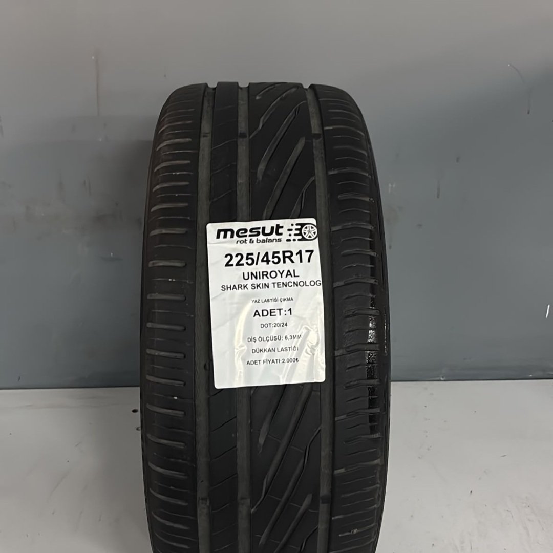 225/45R17 UNİROYAL SHARK ÇIKMA YAZ LASTİĞİ — görsel 3