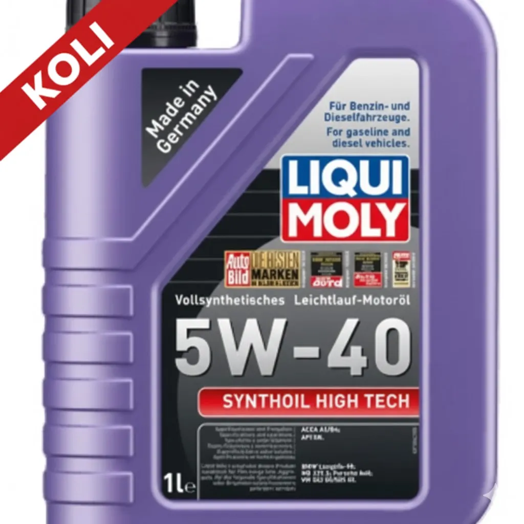 LIQUI MOLY 5W40 Synthoil High Tech Tam Sentetik Motor Yağı 1 Litre (12'li) 1855