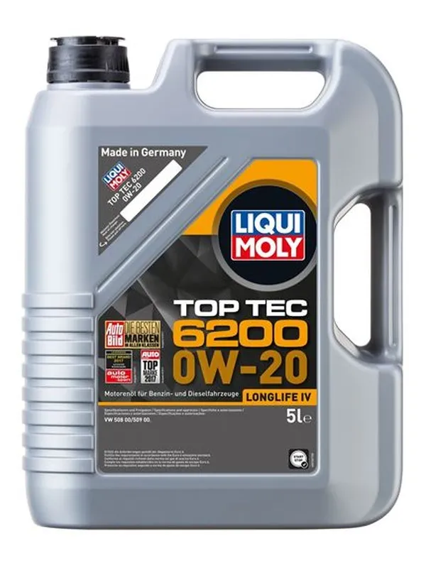 LIQUI MOLY 0W20 Motor Yağı Top Tec 6200 5 Litre (20789)