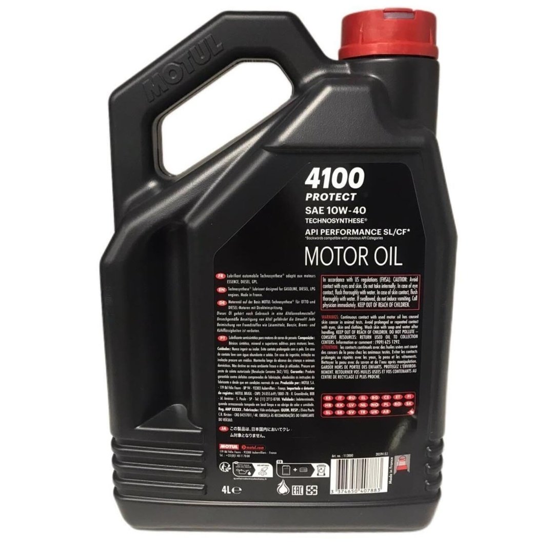 MOTUL 4100 PROTECT 10W-40 4L - Yüksek Performanslı Sentetik Motor Yağı (113000) — görsel 2