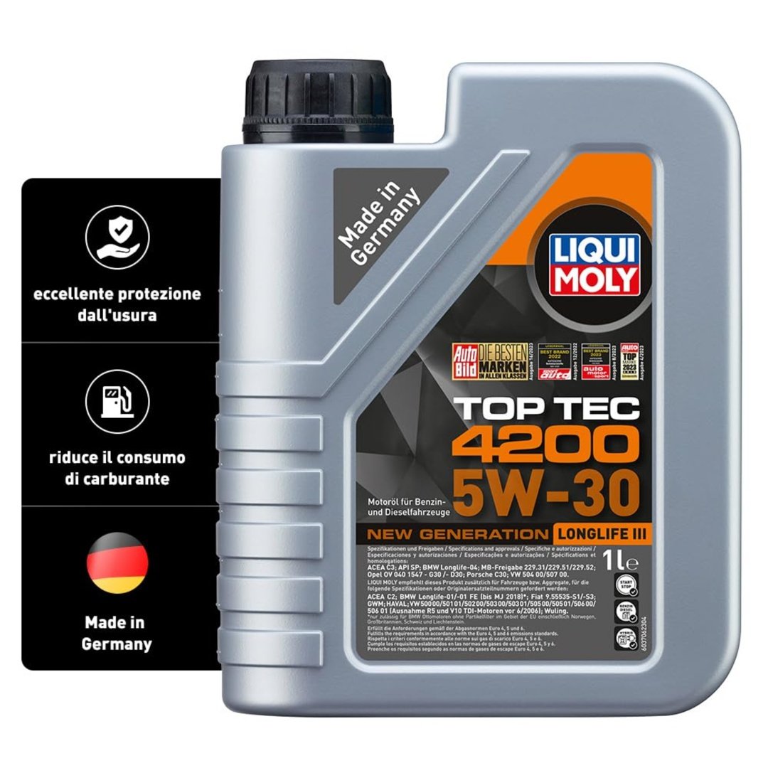 LIQUI MOLY 5W30 Motor Yağı Tam Sentetik TOP TEC 4200 1 Litre (8972)