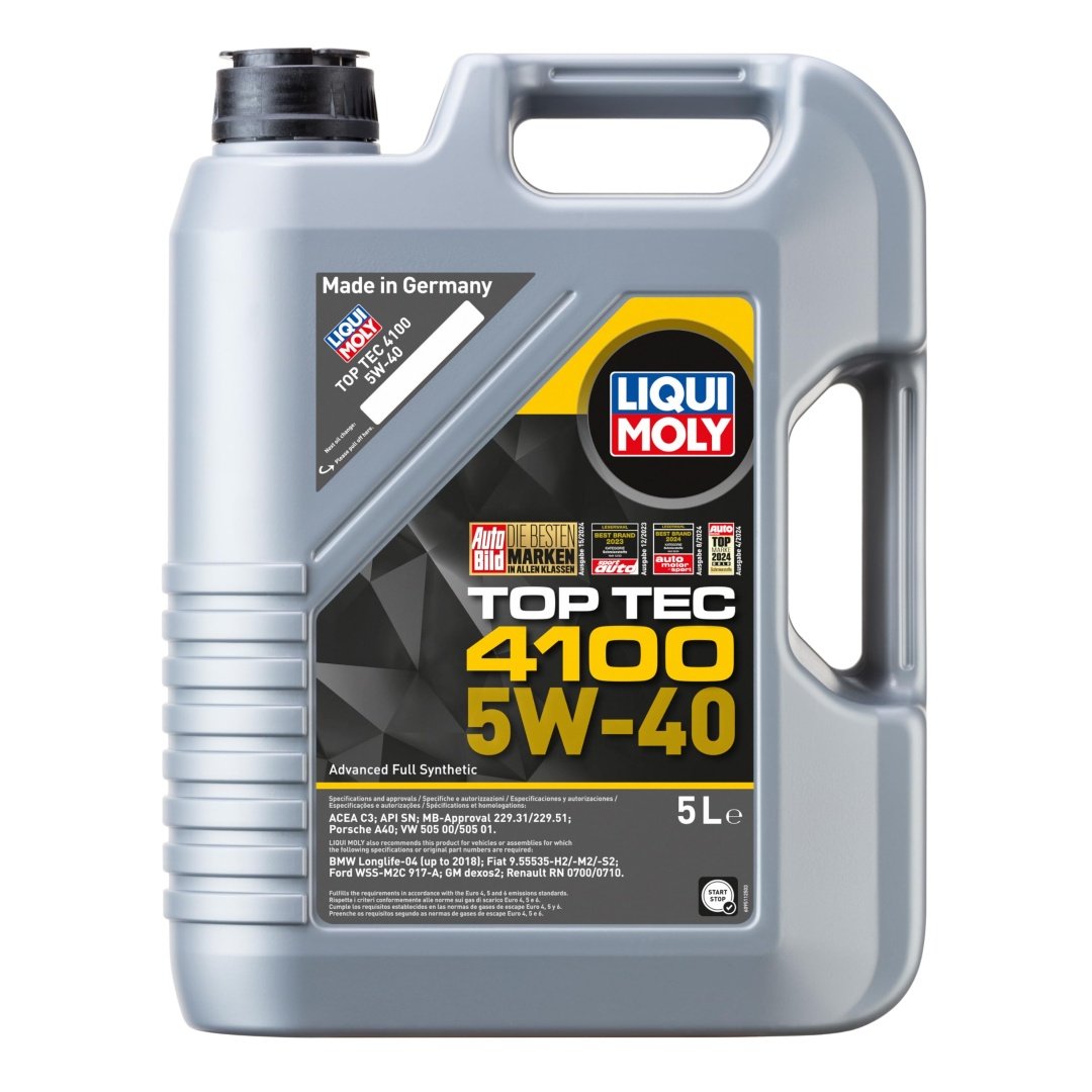 LIQUI MOLY 5W40 Motor Yağı TOP TEC 4100 Tam Sentetik 5 Litre (9511)