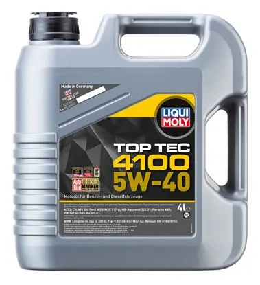 LIQUI MOLY 5W40 Motor Yağı TOP TEC 4100 Tam Sentetik 5 Litre (9511)