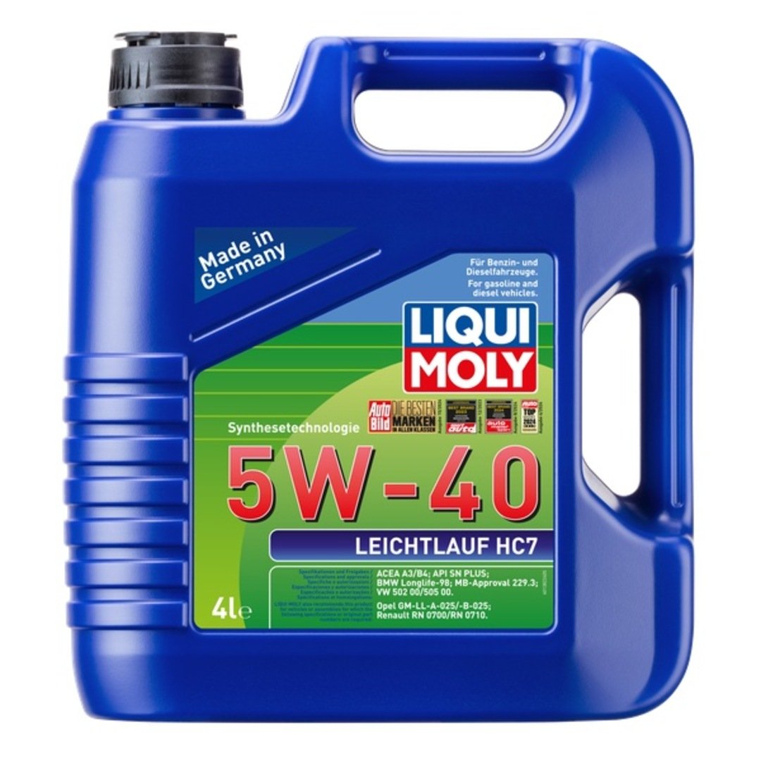 LIQUI MOLY 5W40 Motor Yağı Sentetik LEICHTLAUF HC7 4 Litre (1382)