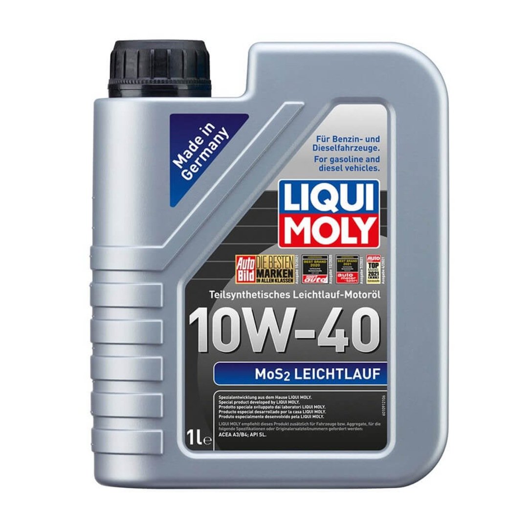 LIQUI MOLY 10W40 Motor Yağı MoS2'li Kısmi Sentetik LEICHTLAUF 1 Litre (2626)