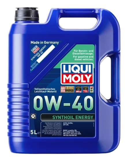 LIQUI MOLY 0W40 Synthoil Energy Tam Sentetik Motor Yağı 5 Litre (9515)