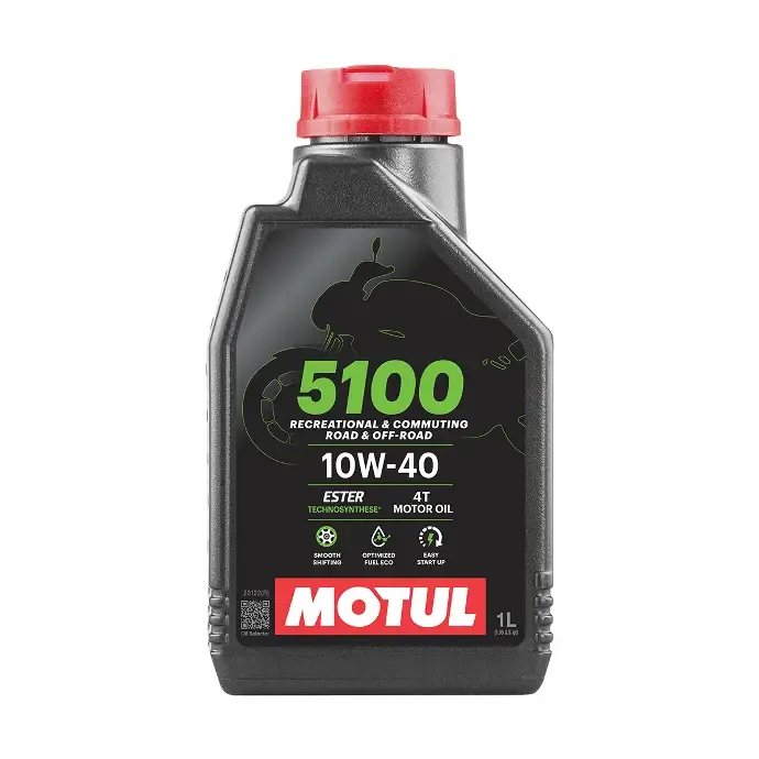 MOTUL 5100 10W-40 4T 1L Yüksek Performanslı Motosiklet Yağı (104066)