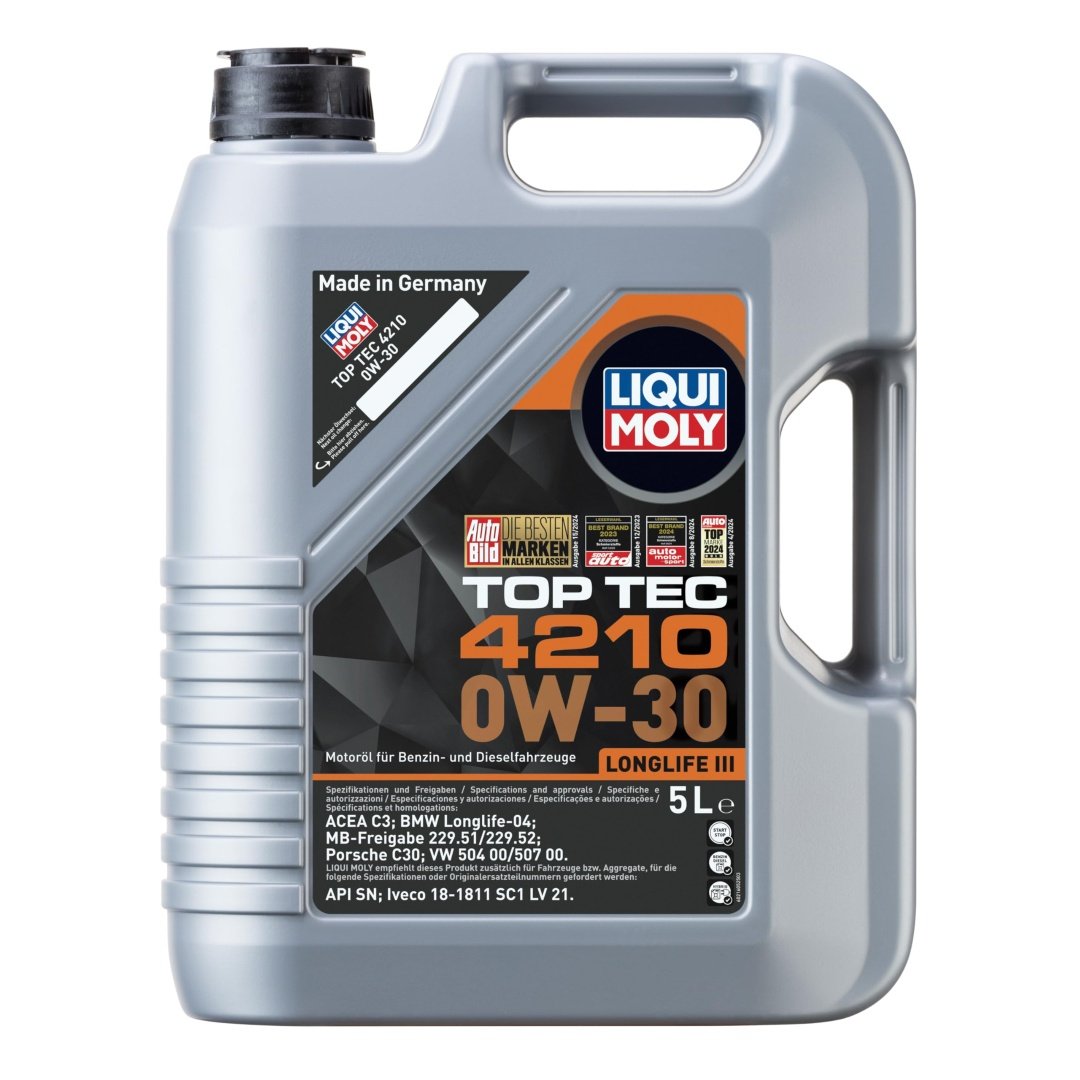 LIQUI MOLY 0W30 VW Motor Yağı Tam Sentetik TOP TEC 4210 5 Litre (21605)
