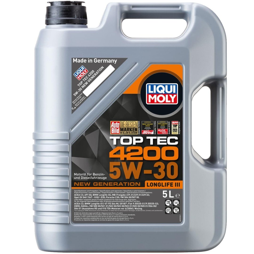 LIQUI MOLY 5W30 Motor Yağı Tam Sentetik TOP TEC 4200 5 Litre (8973)