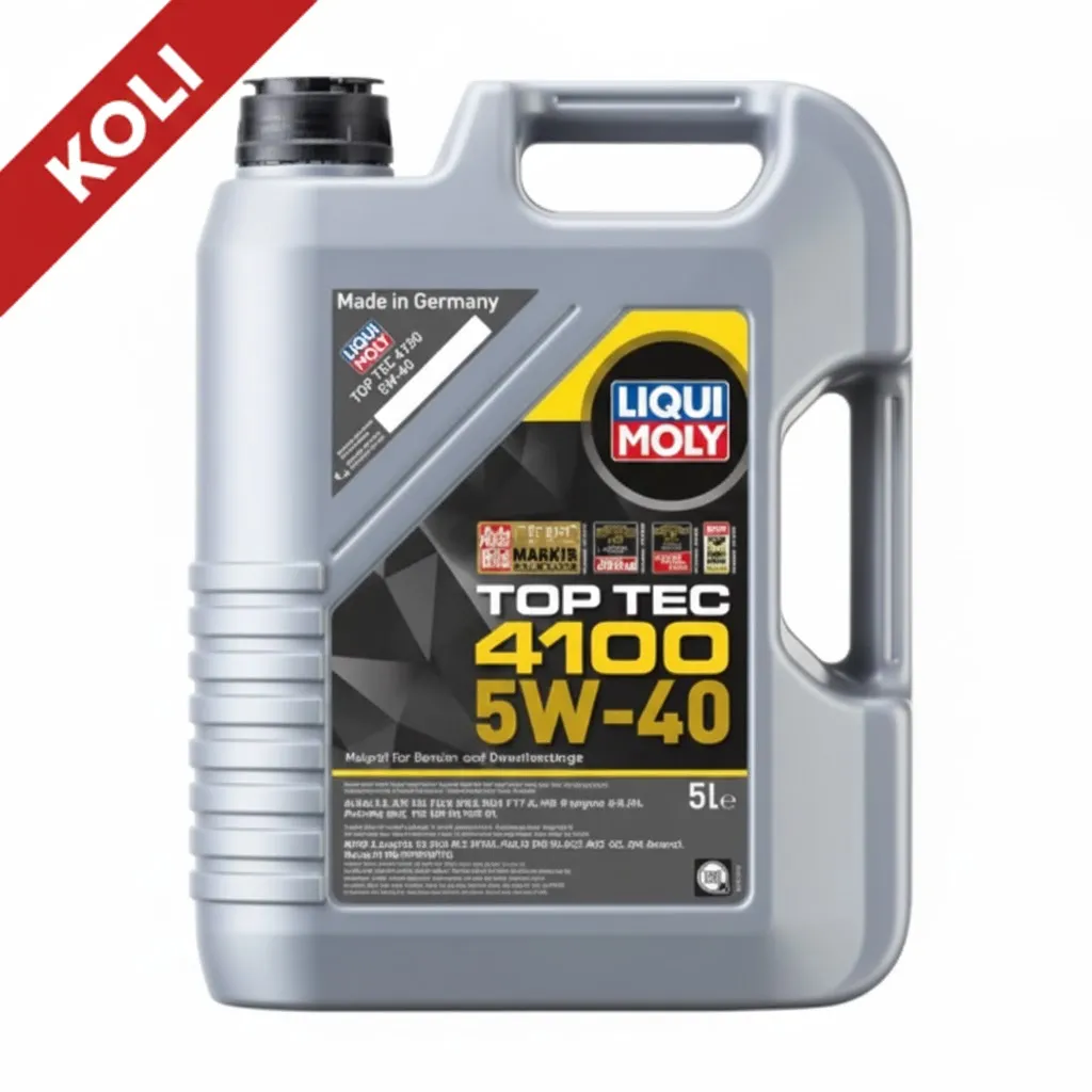 LIQUI MOLY 5W40 Motor Yağı TOP TEC 4100 Tam Sentetik 5 Litre (4'lü) 9511