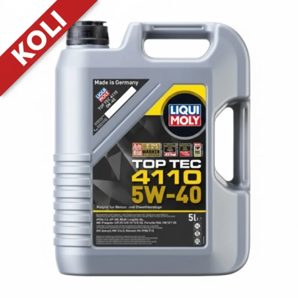 LIQUI MOLY 5W40 Motor Yağı TOP TEC 4110 Tam Sentetik 5 Litre (4'lü) 21479