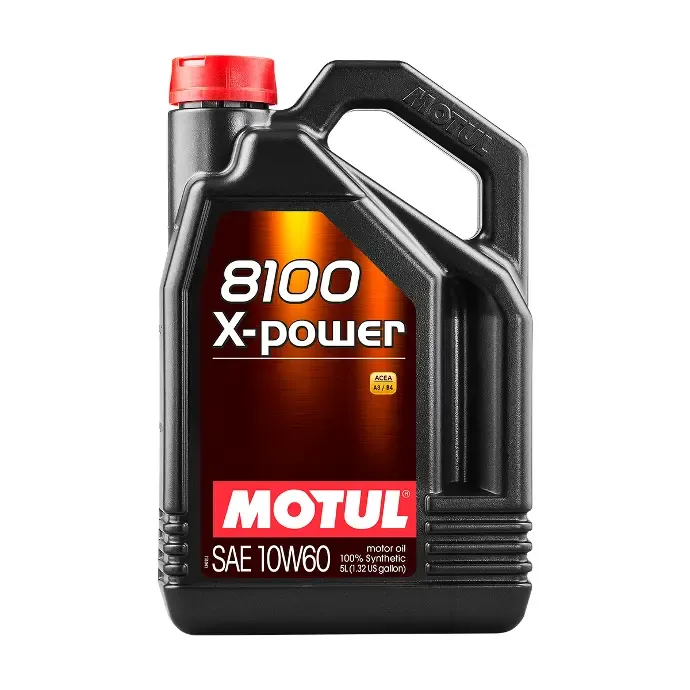 MOTUL 8100 X-POWER 10W-60 Tam Sentetik Motor Yağı 5L (106144)