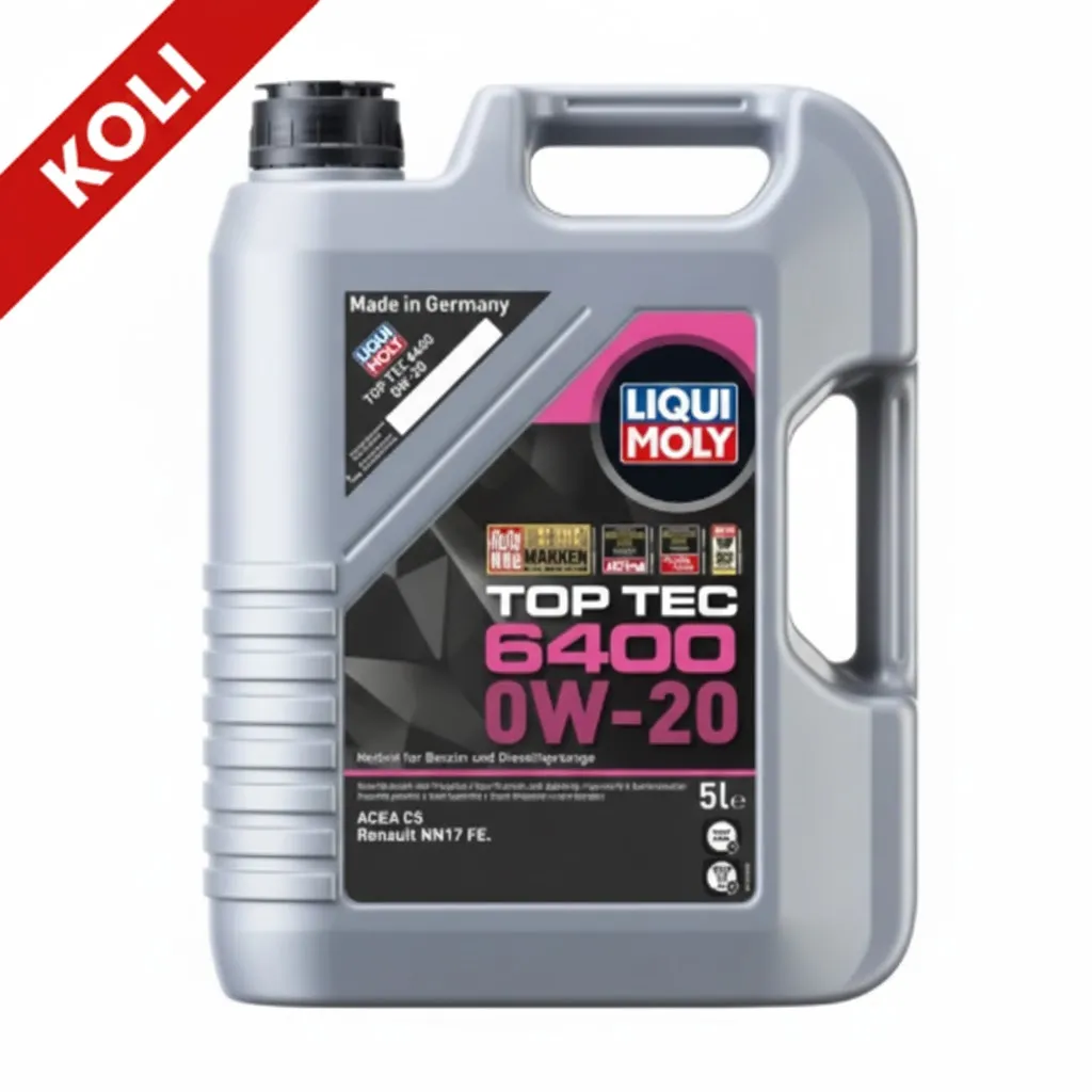LIQUI MOLY 0W20 Motor Yağı Top Tec 6400 5 Litre x 4 Paket - Üstün Koruma ve Yakıt Tasarrufu İçin Sentetik Yağ 21585