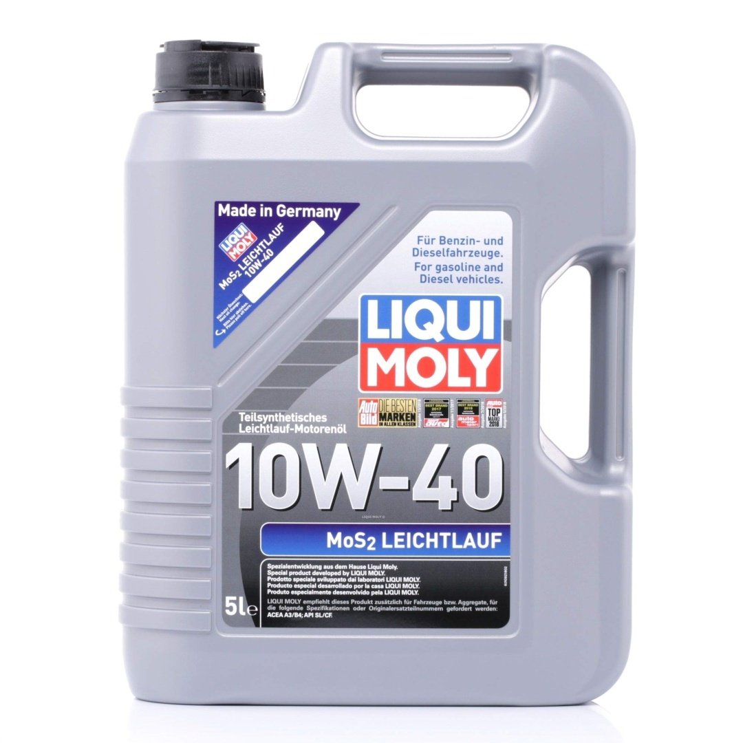 LIQUI MOLY 10W40 Motor Yağı Kısmi Sentetik MoS2'li LEICHTLAUF 5 Litre (2184)
