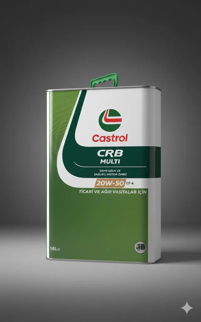 Castrol CRB Multi 20W-50 CF-4 Motor Yağı 16L - Ağır Hizmet Dizel Motor Yağı